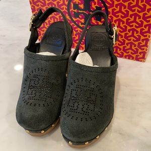 Tory Burch Brayden suede clogs